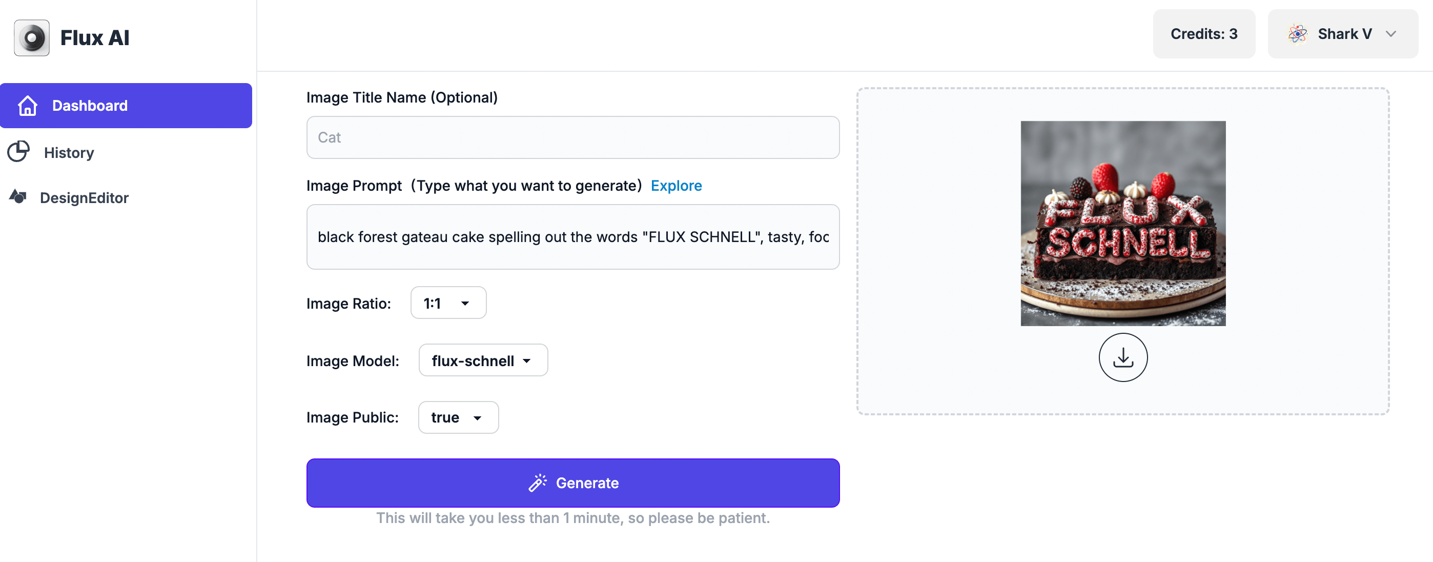 Flux AI Dashboard